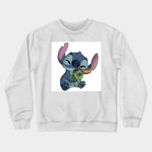 Stitch and his comforter Crewneck Sweatshirt